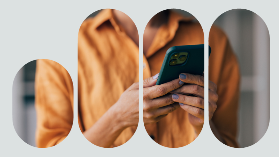 Pessoa digitando no celular em casa, buscando ideias de renda extra no home office.