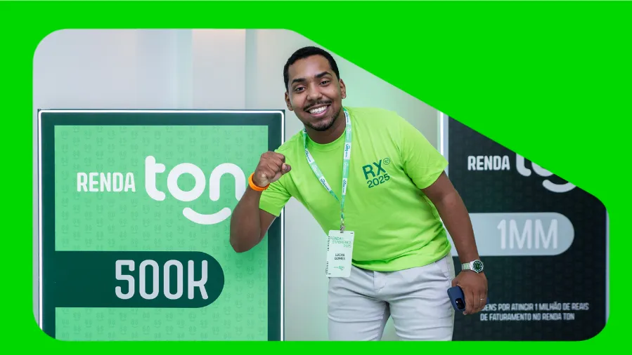 parceiro Ton no evento Renda Experience 2025