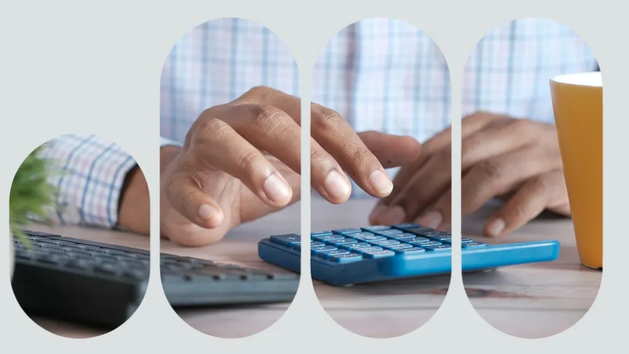 Empreendedor fazendo cálculos na calculadora