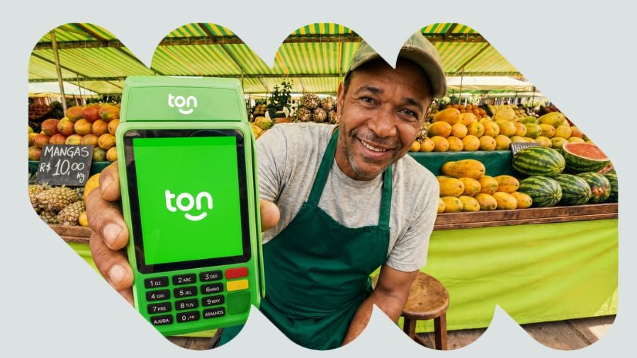empreendedor usando a máquina T3