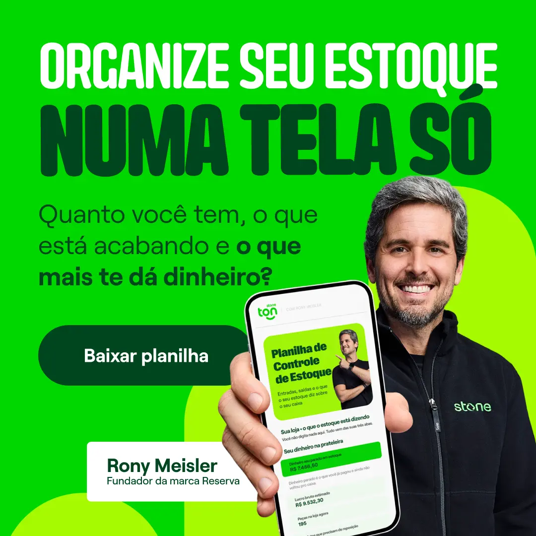 Banner Planilha de Controle de Estoque